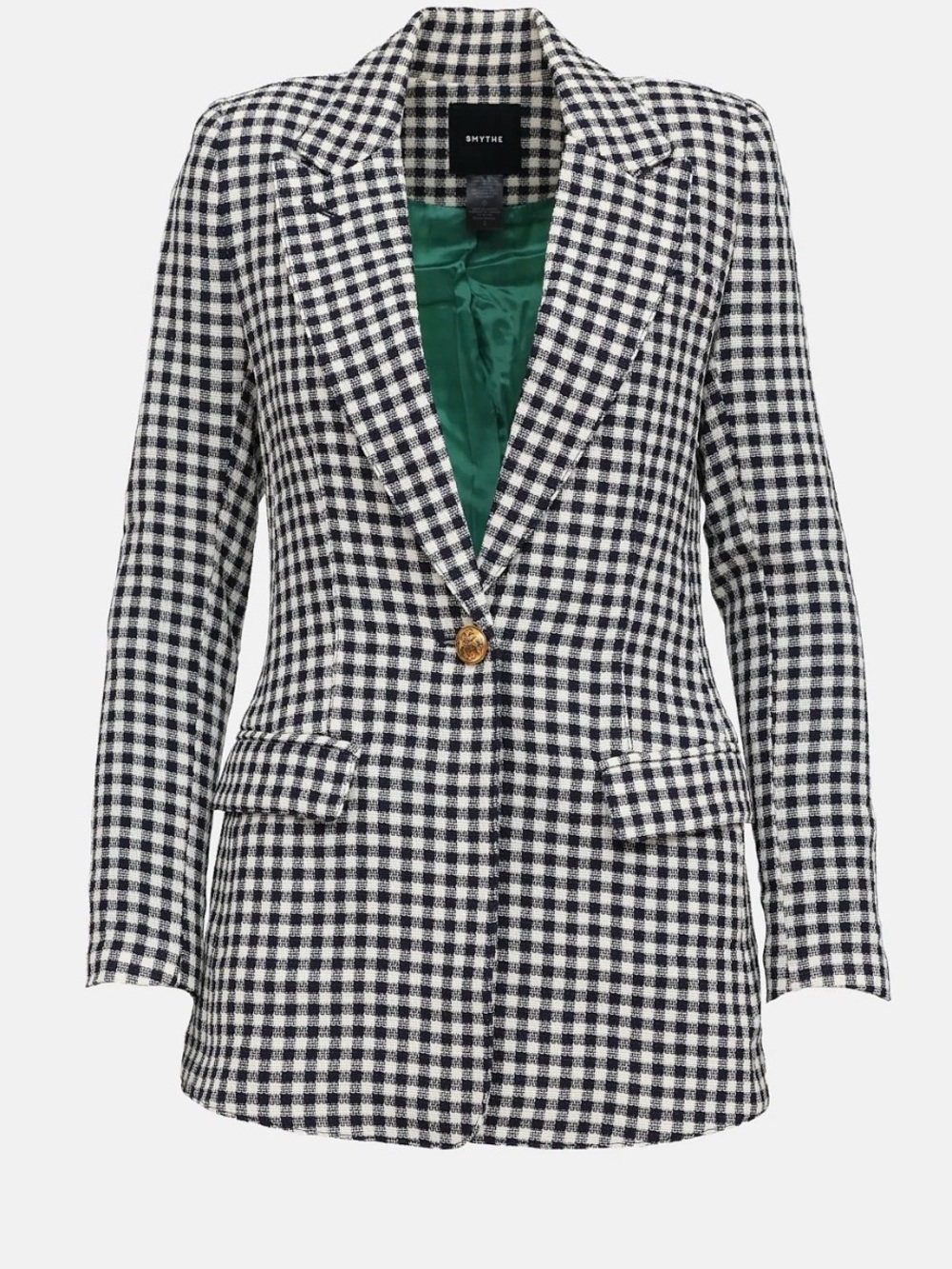 SMYTHE Gingham Wool Blazer – Size 2